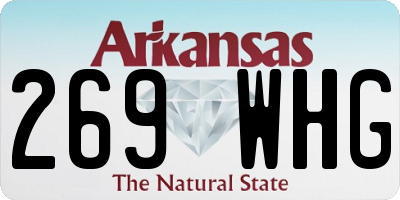 AR license plate 269WHG