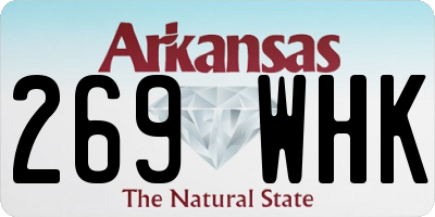 AR license plate 269WHK