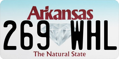AR license plate 269WHL