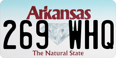 AR license plate 269WHQ