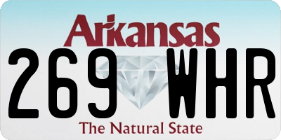 AR license plate 269WHR