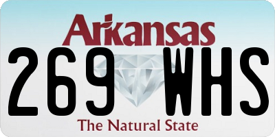 AR license plate 269WHS