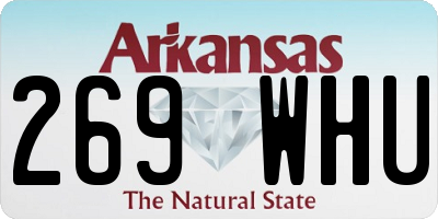 AR license plate 269WHU