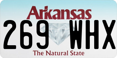 AR license plate 269WHX