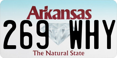 AR license plate 269WHY