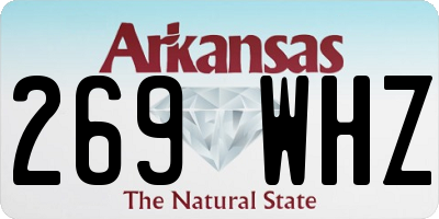 AR license plate 269WHZ