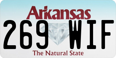 AR license plate 269WIF