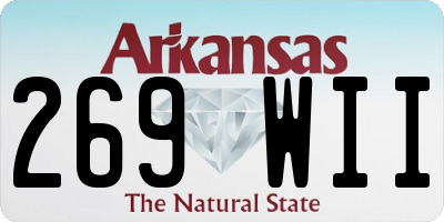 AR license plate 269WII