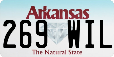AR license plate 269WIL