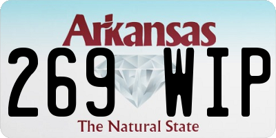 AR license plate 269WIP