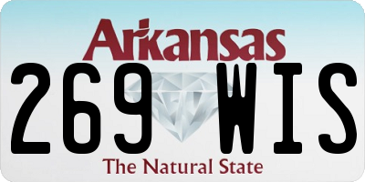 AR license plate 269WIS