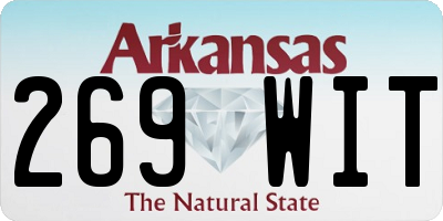 AR license plate 269WIT