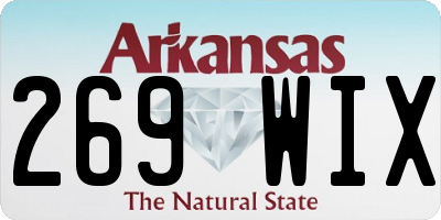 AR license plate 269WIX