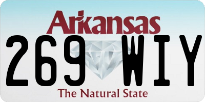 AR license plate 269WIY