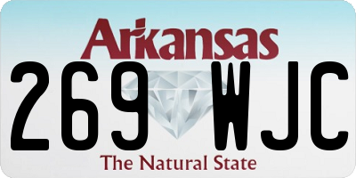 AR license plate 269WJC