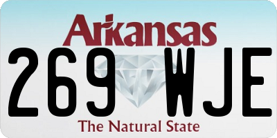 AR license plate 269WJE