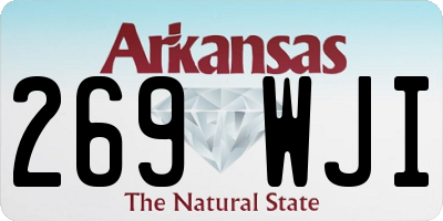 AR license plate 269WJI