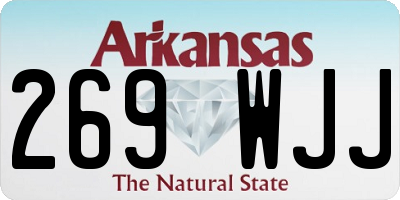 AR license plate 269WJJ