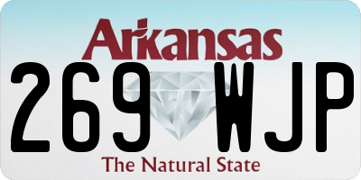 AR license plate 269WJP