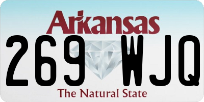 AR license plate 269WJQ
