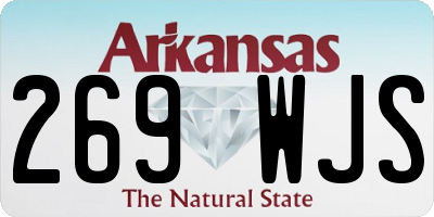 AR license plate 269WJS