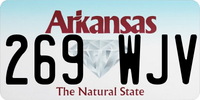 AR license plate 269WJV