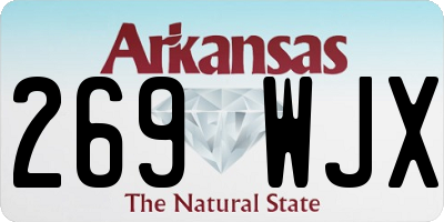 AR license plate 269WJX