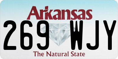 AR license plate 269WJY