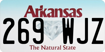 AR license plate 269WJZ