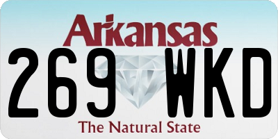 AR license plate 269WKD