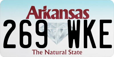 AR license plate 269WKE