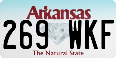 AR license plate 269WKF