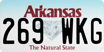 AR license plate 269WKG