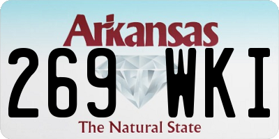 AR license plate 269WKI
