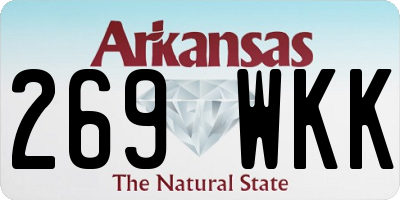 AR license plate 269WKK