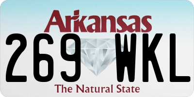 AR license plate 269WKL
