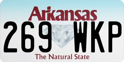 AR license plate 269WKP