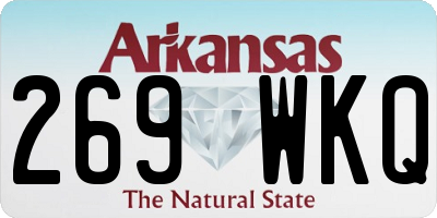 AR license plate 269WKQ