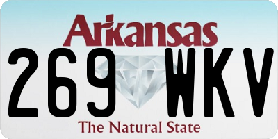 AR license plate 269WKV