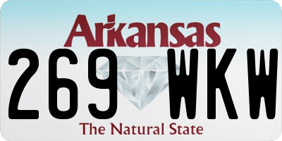 AR license plate 269WKW