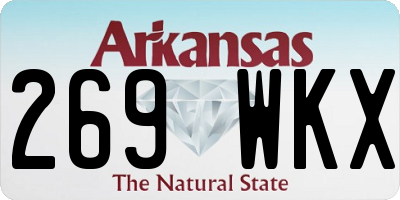 AR license plate 269WKX