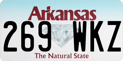 AR license plate 269WKZ
