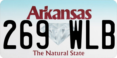 AR license plate 269WLB