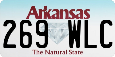 AR license plate 269WLC