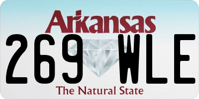AR license plate 269WLE