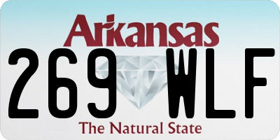 AR license plate 269WLF