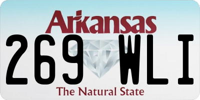 AR license plate 269WLI