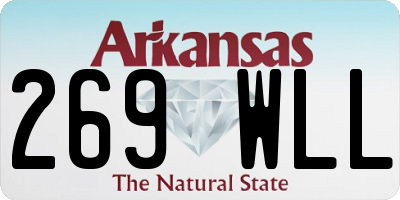 AR license plate 269WLL