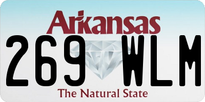 AR license plate 269WLM