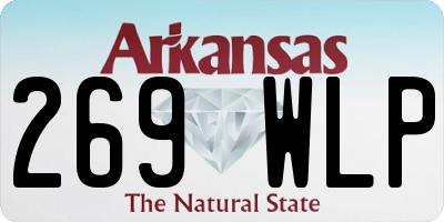 AR license plate 269WLP